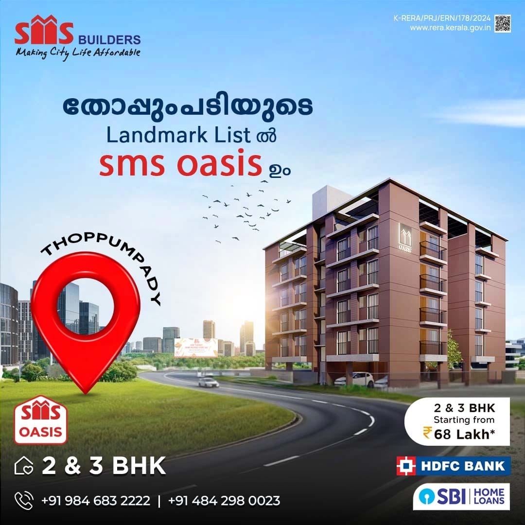 3BHK FLAT FOR SALE NEAR THOPPUMPADY