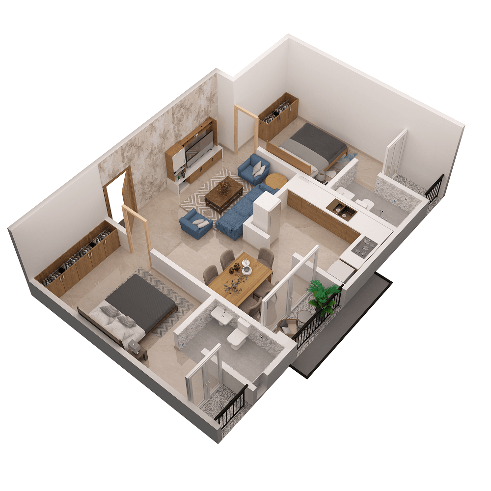2 BHK FLAT FOR SALE IN EDAPPALLY, KOCHI.