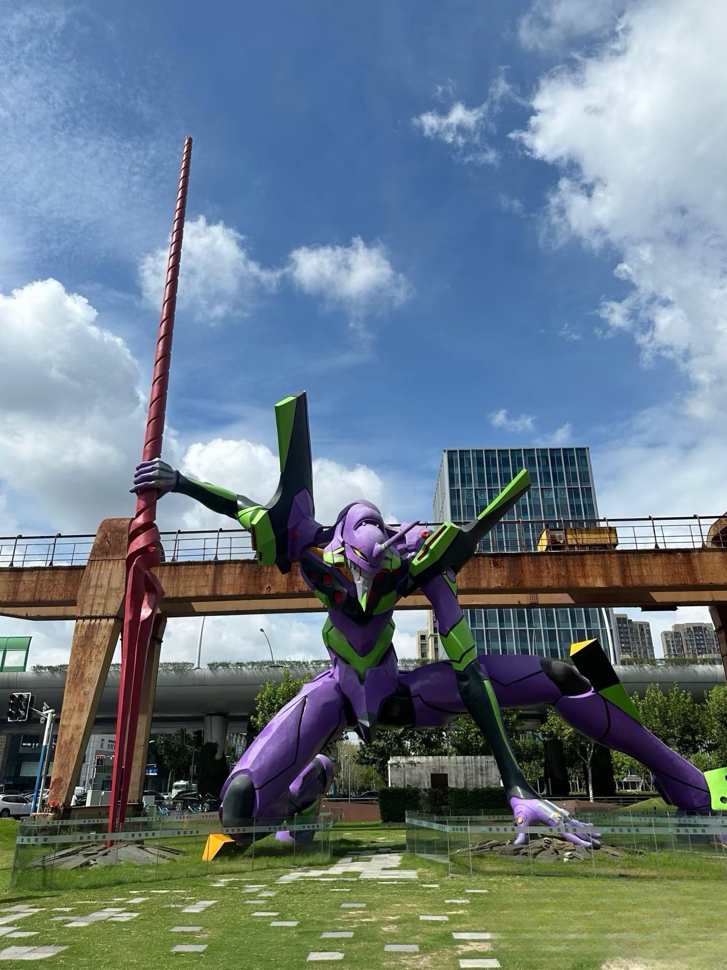 Colossal Anime Sculpture