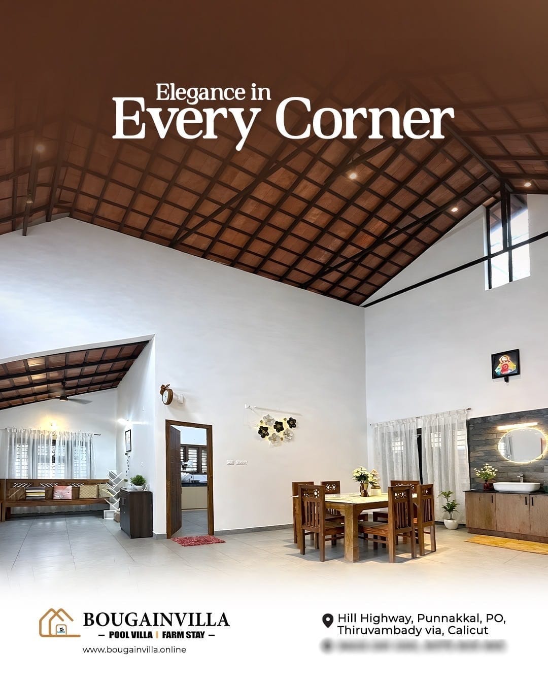 Bougainvilla – The Exotic Pool Villa – Farm Stay