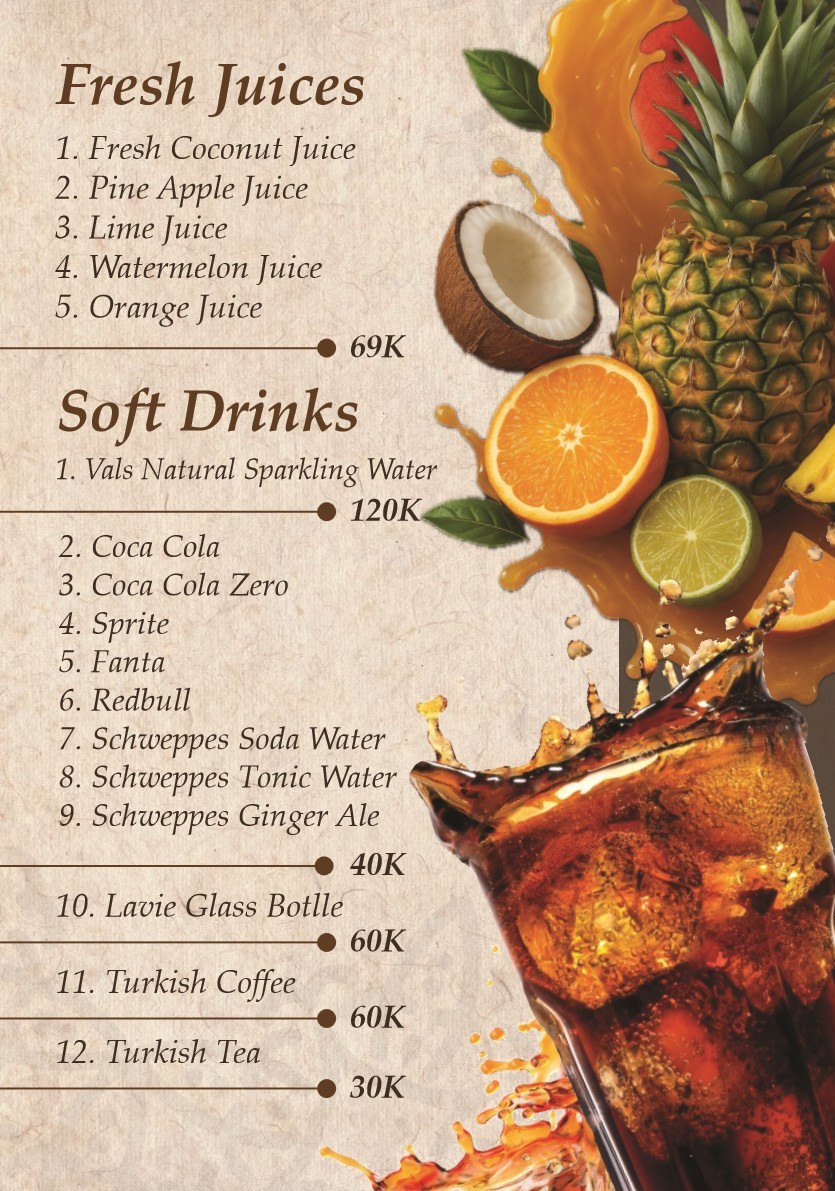 Turkish Cuisine – Menu