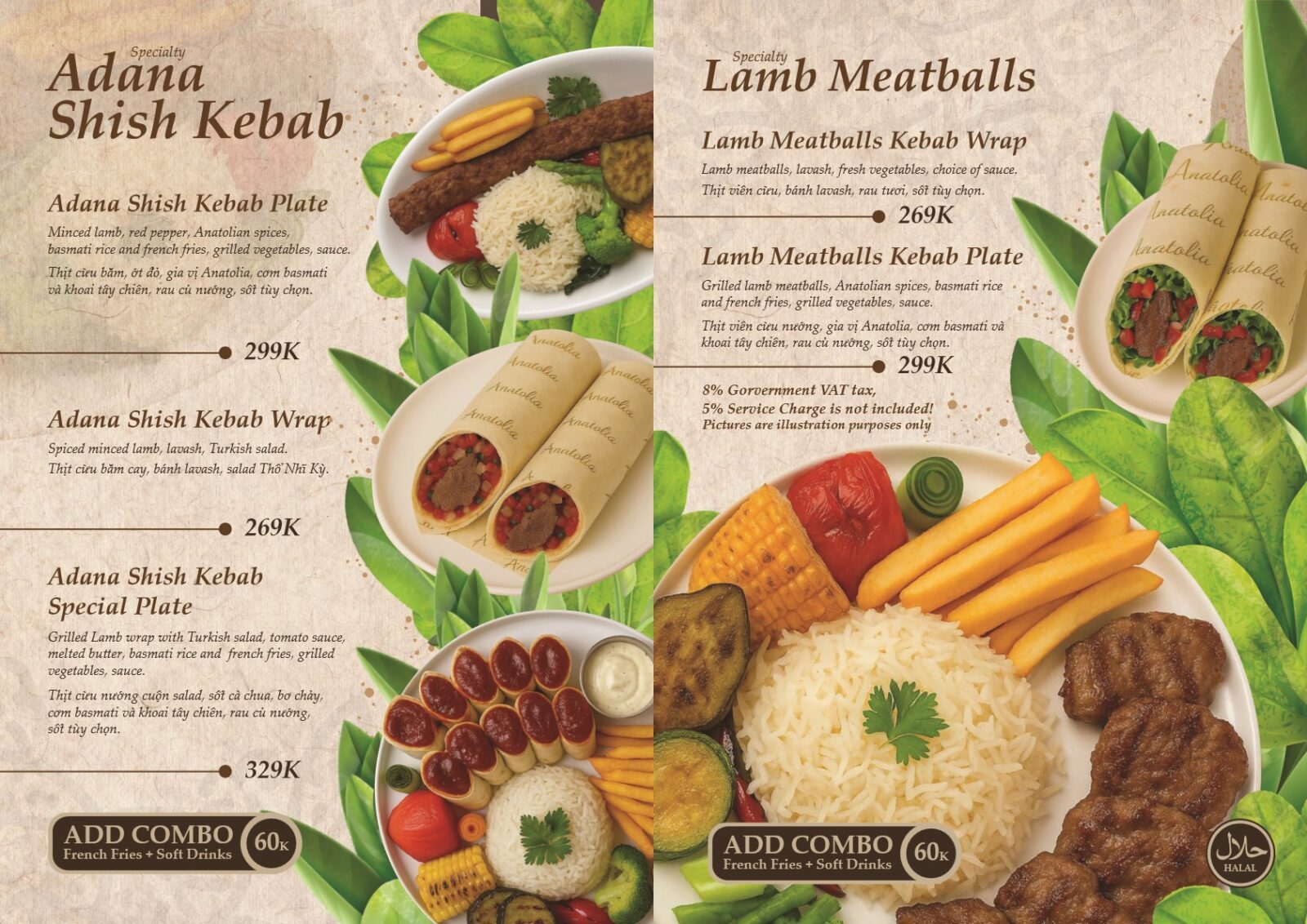 Turkish Cuisine – Menu