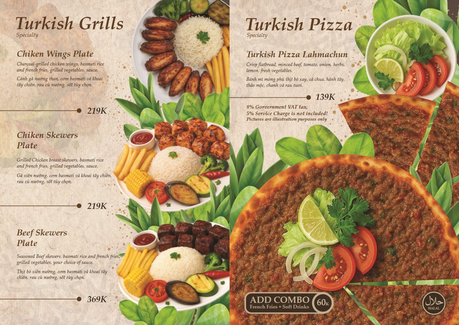 Turkish Cuisine – Menu